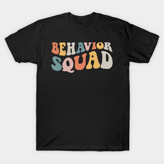 Groovy Behavior Squad ABA Therapist RBT Therapy Diagnosing T-Shirt by BramCrye